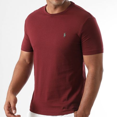 Polo Ralph Lauren - Tee Shirt Original Player Custom Slim Fit Bordeaux
