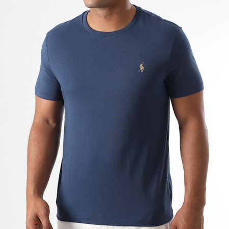 Polo Ralph Lauren - Tee Shirt Original Player Custom Slim Fit Blu navy