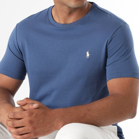 Polo Ralph Lauren - Tee Shirt Original Player Custom Slim Fit Blu scuro