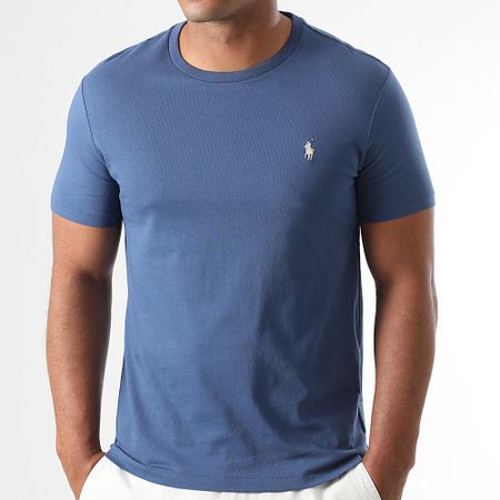 Polo Ralph Lauren - Tee Shirt Original Player Custom Slim Fit Blu scuro