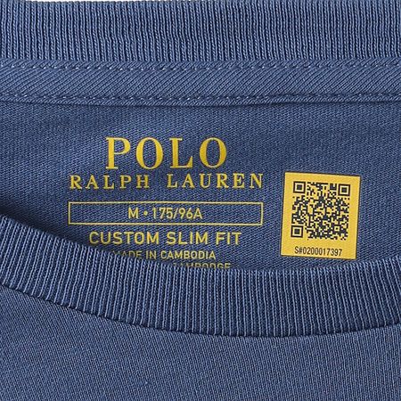 Polo Ralph Lauren - Tee Shirt Original Player Custom Slim Fit Blu scuro