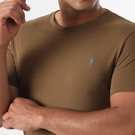 Polo Ralph Lauren - Tee Shirt Original Player Custom Slim Fit Brown