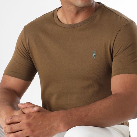 Polo Ralph Lauren - Tee Shirt Original Player Custom Slim Fit Brown