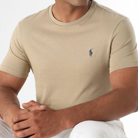 Polo Ralph Lauren - Tee Shirt Original Player Custom Slim Fit Beige