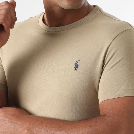 Polo Ralph Lauren - Tee Shirt Original Player Custom Slim Fit Beige