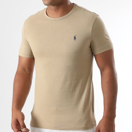 Polo Ralph Lauren - Tee Shirt Original Player Custom Slim Fit Beige