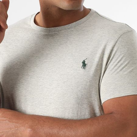 Polo Ralph Lauren - Tee Shirt Original Player Custom Slim Fit Heather Grey