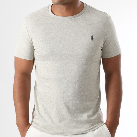 Polo Ralph Lauren - Tee Shirt Original Player Custom Slim Fit Heather Grey