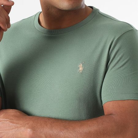 Polo Ralph Lauren - Tee Shirt Original Player Custom Slim Fit Verde chiaro