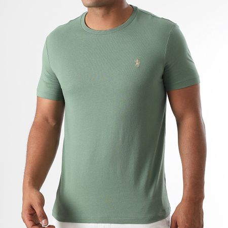 Polo Ralph Lauren - Tee Shirt Original Player Custom Slim Fit Verde chiaro