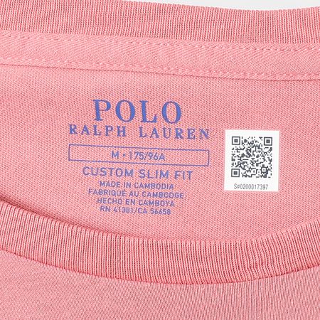 Polo Ralph Lauren - Tee Shirt Original Player Custom Slim Fit Pink