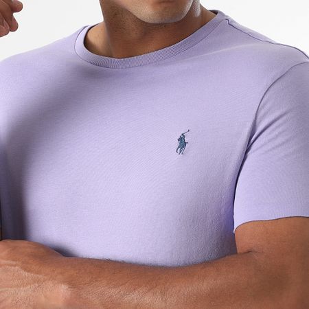 Polo Ralph Lauren - Tee Shirt Original Player Custom Slim Fit Light Purple