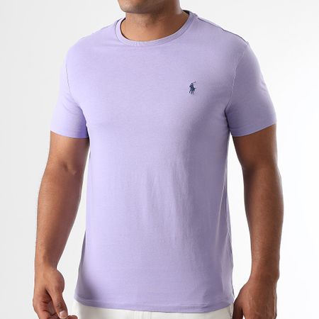 Polo Ralph Lauren - Tee Shirt Original Player Custom Slim Fit Light Purple