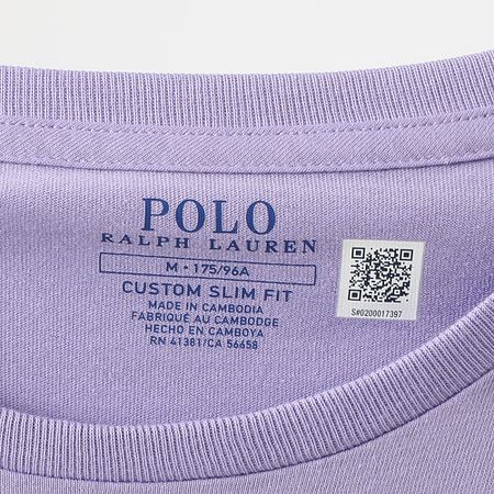 Polo Ralph Lauren - Tee Shirt Original Player Custom Slim Fit Light Purple