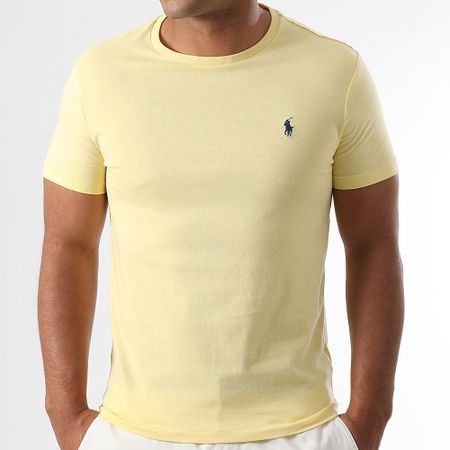 Polo Ralph Lauren - Tee Shirt Original Player Custom Slim Fit Giallo chiaro