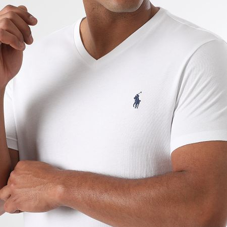 Polo Ralph Lauren - Maglietta Classics con scollo a V Bianco