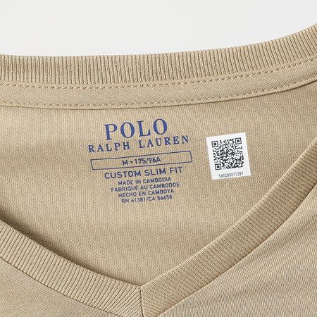 Polo Ralph Lauren - Classics T-shirt beige con scollo a V