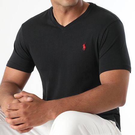 Polo Ralph Lauren - Maglietta Classics con scollo a V Nero