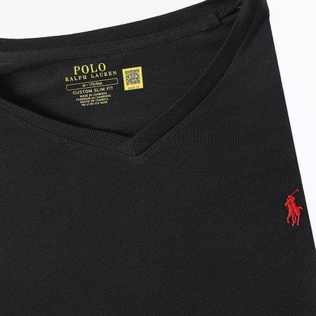 Polo Ralph Lauren - Maglietta Classics con scollo a V Nero