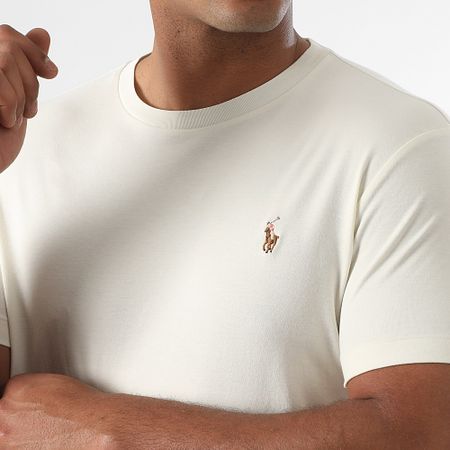 Polo Ralph Lauren - Tee Shirt Custom Slim Flit Classics Bianco