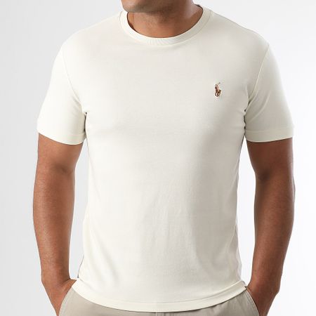 Polo Ralph Lauren - Tee Shirt Custom Slim Flit Classics Bianco