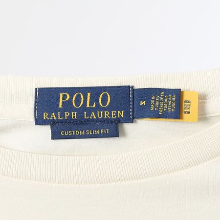 Polo Ralph Lauren - Tee Shirt Custom Slim Flit Classics Bianco