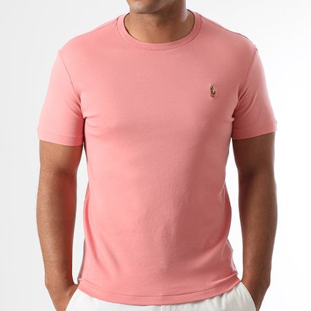 Polo Ralph Lauren - Tee Shirt Custom Slim Flit Classics Rosa