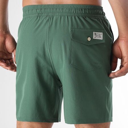 Polo Ralph Lauren - Pantaloncini da bagno Original Player a righe Verde scuro