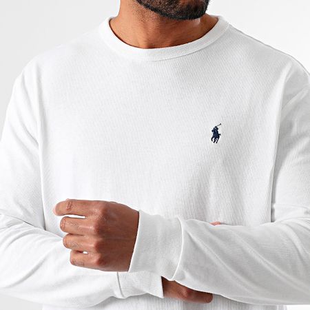 Polo Ralph Lauren - Tee Shirt Manica lunga Original Player Bianco