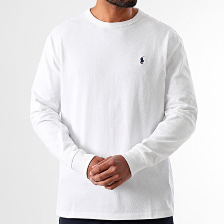 Polo Ralph Lauren - Tee Shirt Manica lunga Original Player Bianco