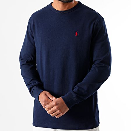 Polo Ralph Lauren - Tee Shirt Manica lunga Original Player Blu Navy