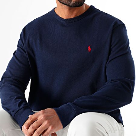 Polo Ralph Lauren - Tee Shirt Manica lunga Original Player Blu Navy