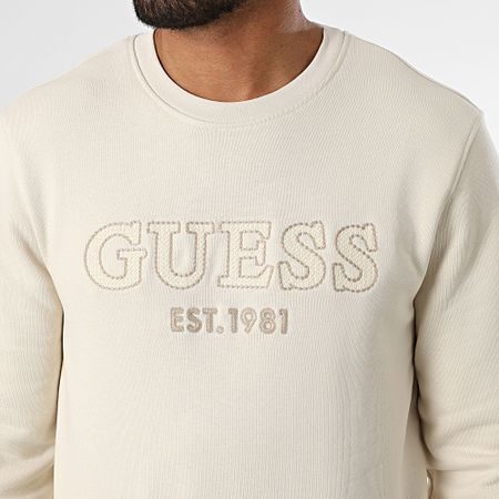 Guess - Top in felpa sottile con girocollo M5YQ08-KCN01 Beige