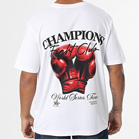 Luxury Lovers - Maglietta Champions Oversize Bianco