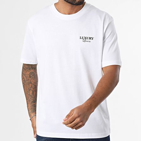 Luxury Lovers - Maglietta Oversize Risk Bianco