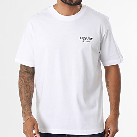 Luxury Lovers - Maglietta Oversize Risk Bianco