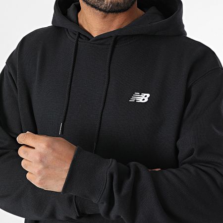New Balance - MT41508 Felpa con cappuccio nera