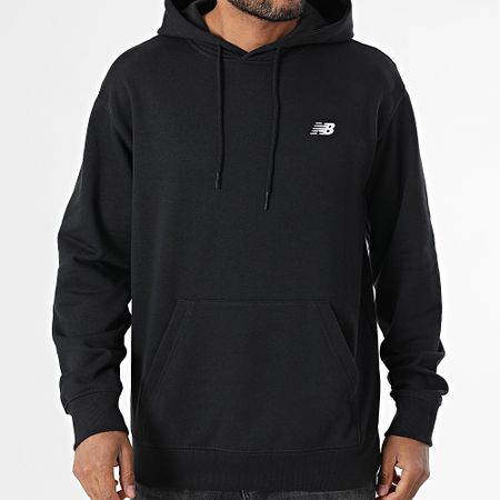 New Balance - MT41508 Felpa con cappuccio nera