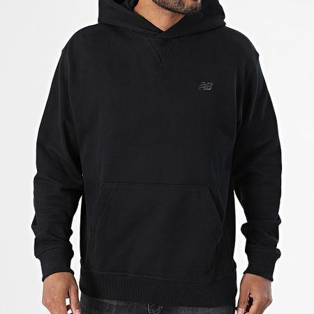 New Balance - Felpa con cappuccio dal taglio rilassato MT41534 Nero