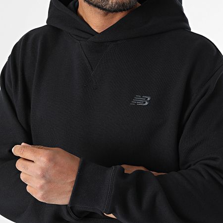 New Balance - Felpa con cappuccio dal taglio rilassato MT41534 Nero