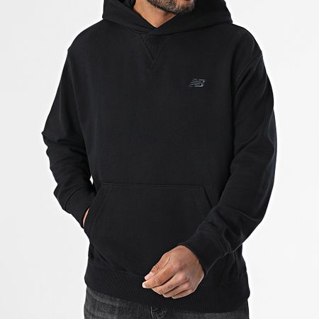 New Balance - Felpa con cappuccio dal taglio rilassato MT41534 Nero