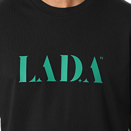 Shotas X LA D.A - Maglietta oversize grande LA D.A Nero Verde