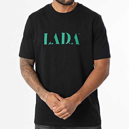 Shotas X LA D.A - Maglietta oversize grande LA D.A Nero Verde