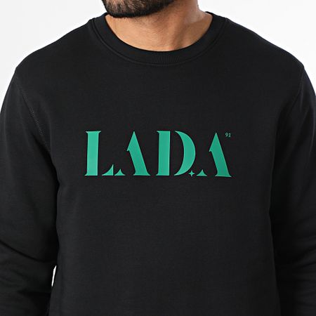 Shotas X LA D.A - LA D.A Felpa girocollo Nero Verde