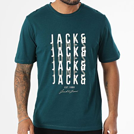 Jack And Jones - Maglietta Delvin verde bottiglia