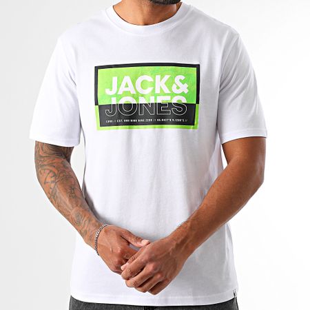 Jack And Jones - Logan Summer Print Tee Shirt Bianco