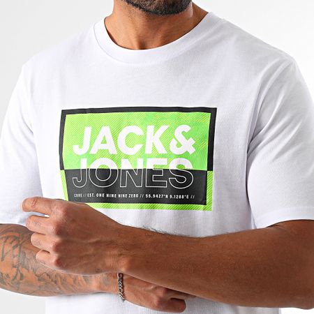 Jack And Jones - Logan Summer Print Tee Shirt Bianco
