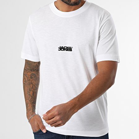 Jack And Jones - Sago Logo Tee Shirt Bianco