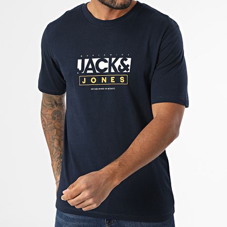 Jack And Jones - Maglietta Seven Navy