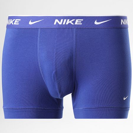 Nike - Set di 3 boxer KE1008 Bianco Nero Blu Reale